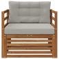 Preview: Outdoor-Sofa Massives Akazienholz und Polyester