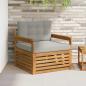 Preview: ARDEBO.de - Outdoor-Sofa Massives Akazienholz und Polyester