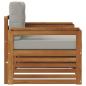 Preview: Outdoor-Sofa Massives Akazienholz und Polyester