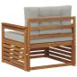 Preview: Outdoor-Sofa Massives Akazienholz und Polyester