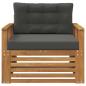 Preview: Outdoor-Sofa Massives Akazienholz und Polyester