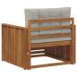 Preview: Outdoor-Sofa Massives Akazienholz und Polyester