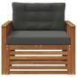Preview: Outdoor-Sofa Massives Akazienholz und Polyester