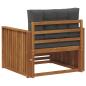 Preview: Outdoor-Sofa Massives Akazienholz und Polyester