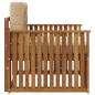 Preview: Outdoor-Sofa Massives Akazienholz und Polyester Natur und Beige