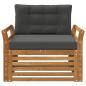 Preview: Outdoor-Sofa Massives Akazienholz und Polyester