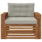 Preview: Outdoor-Sofa Massives Akazienholz und Polyester