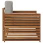 Preview: Outdoor-Sofa Massives Akazienholz und Polyester