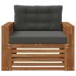 Preview: Outdoor-Sofa Massives Akazienholz und Polyester