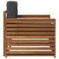 Preview: Outdoor-Sofa Massives Akazienholz und Polyester