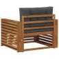 Preview: Outdoor-Sofa Massives Akazienholz und Polyester