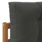 Preview: Outdoor-Sofa Massives Akazienholz und Polyester