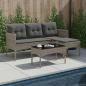 Preview: ARDEBO.de - Gartensofa-set 2 Stk. Poly-Rattan