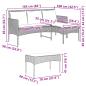Preview: Gartensofa-set 2 Stk. Poly-Rattan