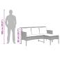 Preview: Gartensofa-set 2 Stk. Poly-Rattan
