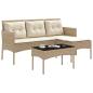Preview: Gartensofa-set 2 stk. Poly-Rattan