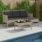 Preview: ARDEBO.de - Gartensofa-set 2 stk. Poly-Rattan