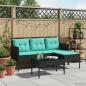 Preview: Gartensofa-set 2 Stk. Poly-Rattan