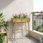 Preview: ARDEBO.de - Gartenpflanzer mit Halter Natur 100 x 38 x 114 cm Bambus
