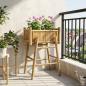 Preview: ARDEBO.de - Gartenpflanzer mit Halter Natur 50 x 38 x 74 cm Bambus