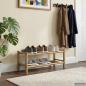 Preview: Schuhregal 68 x 28 x 30 cm Bambus Natur