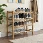 Preview: Schuhregal 68 x 28 x 63 cm Bambus Natur