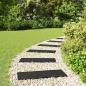Preview: ARDEBO.de - Gehwegstein 6 stk. Schwarz 60,5 x 25 x 2 cm Gummi