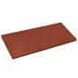Preview: Gehwegstein 6 stk. Rot 60,5 x 25 x 2 cm Gummi