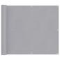 Preview: Balkonsichtschutz Hellgrau 100 x 300 cm Oxford-Stoff