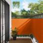Preview: ARDEBO.de - Balkonsichtschutz 110 x 500 cm Oxford-Stoff Rechteckig Orange