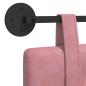 Preview: Hängendes Kopfteil Rosa Samt