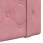 Preview: Hängendes Kopfteil Rosa Samt