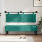 Preview: Hängendes Kopfteil Türkis Samt