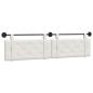 Preview: Hängendes Kopfteil Weiß Kunstleder