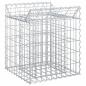 Preview: Gabionen-Hochbeet 50 x 50 x 60 cm Verzinkter Stahl Silber