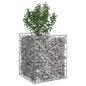 Preview: Gabionen-Hochbeet 50 x 50 x 60 cm Verzinkter Stahl Silber