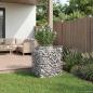 Preview: Gabionen-Hochbeet 50 x 50 x 60 cm Verzinkter Stahl Silber