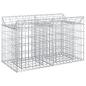 Preview: Gabionen-Hochbeet 100 x 50 x 60 cm Verzinkter Stahl Silber