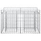 Preview: Gabionen-Hochbeet 100 x 50 x 60 cm Verzinkter Stahl Silber