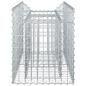 Preview: Gabionen-Hochbeet 100 x 50 x 60 cm Verzinkter Stahl Silber