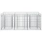 Preview: Gabionen-Hochbeet 150 x 50 x 60 cm Verzinkter Stahl Silber