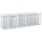 Preview: Gabionen-Hochbeet 200 x 50 x 60 cm Verzinkter Stahl Silber
