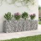 Preview: Gabionen-Hochbeet 200 x 50 x 60 cm Verzinkter Stahl Silber