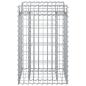 Preview: Gabionen-Hochbeet 50 x 50 x 80 cm Verzinkter Stahl Silber