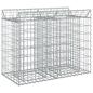 Preview: Gabionen-Hochbeet 100 x 50 x 80 cm Verzinkter Stahl Silber