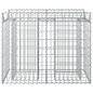 Preview: Gabionen-Hochbeet 100 x 50 x 80 cm Verzinkter Stahl Silber