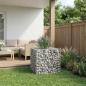 Preview: ARDEBO.de - Gabionen-Hochbeet 60 x 60 x 55 cm Verzinkter Stahl Silber
