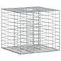 Preview: Gabionen-Hochbeet 60 x 60 x 55 cm Verzinkter Stahl Silber