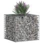 Preview: Gabionen-Hochbeet 60 x 60 x 55 cm Verzinkter Stahl Silber