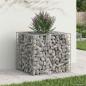 Preview: Gabionen-Hochbeet 60 x 60 x 55 cm Verzinkter Stahl Silber